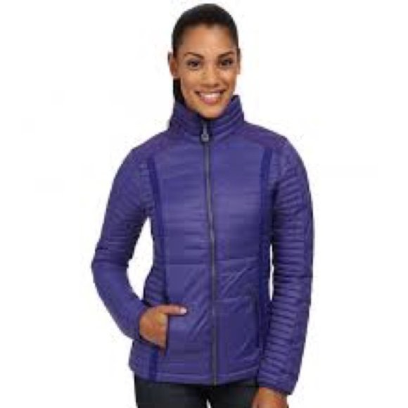 Kuhl Spyfire Astral Purple Goose Down Puffer Insulated Jacket Ski Snow XS - Picture 2 of 16